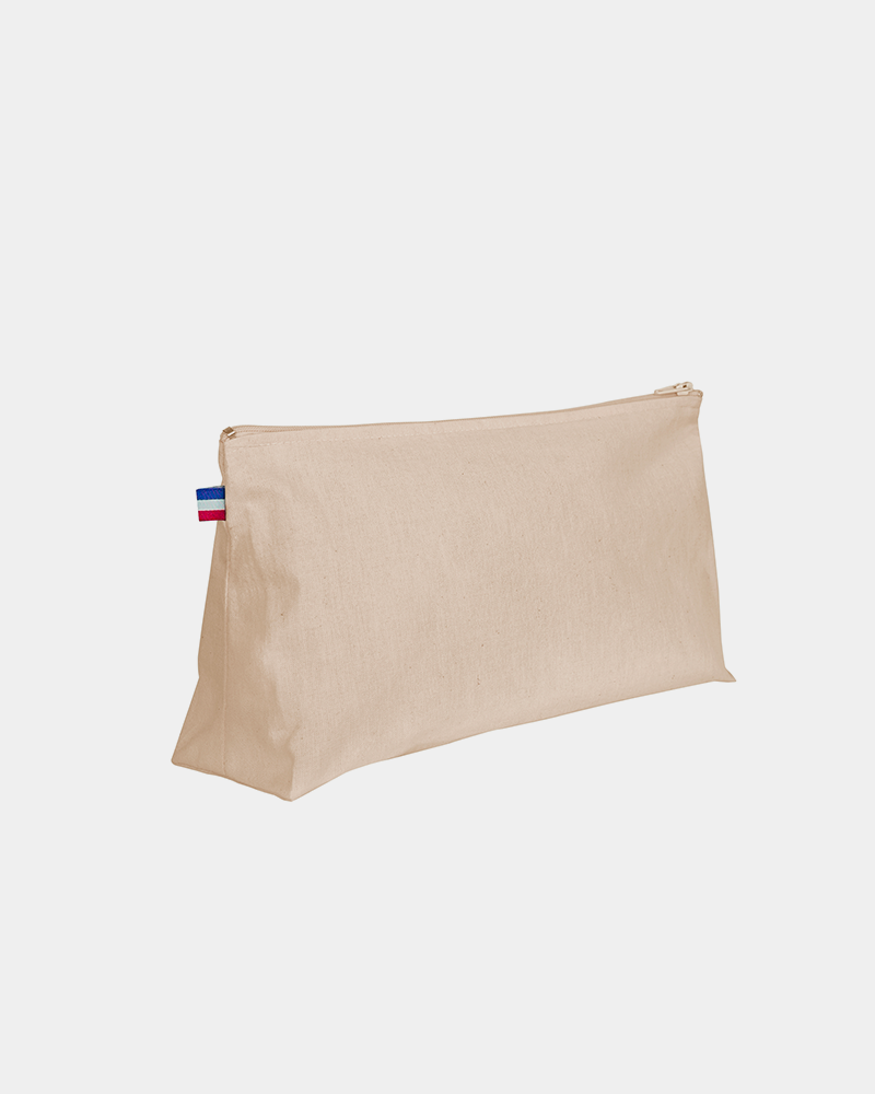 Trousse de toilette made in France personnalisable - Naturel